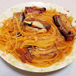 【レンジで！】サンマパスタ